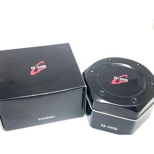 Casio Watch Box G-MS Presentation Black Cardboard Tin Display Gift Empty